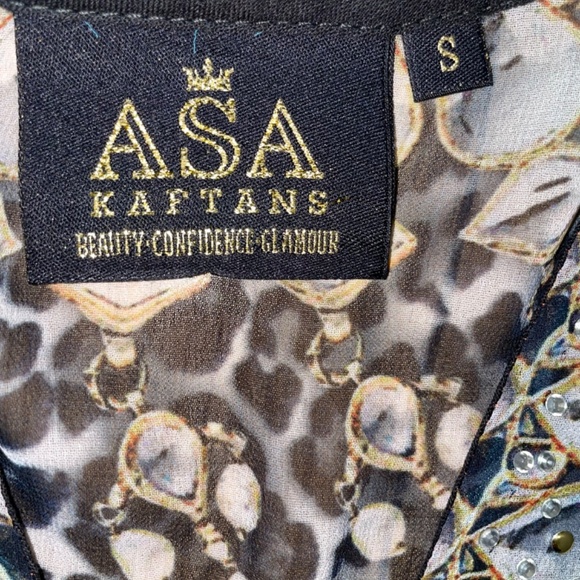 Asa Kaftans ‘Capri’ Short Kaftan. NWOT - Picture 6 of 16